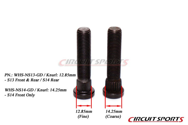 Wheel Stud, Extended - 60mm (14.25mm Knurl) – Circuit Sports USA