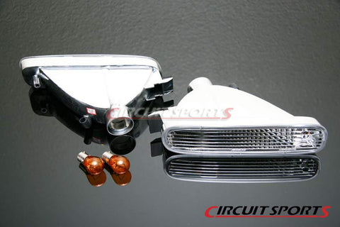 Clear Front Bumper indicator Signal Lights for 93-95 Nissan S14 200SX Clear Front Bumper indicator Signal Lights for 93-95 Nissan S14 200SX